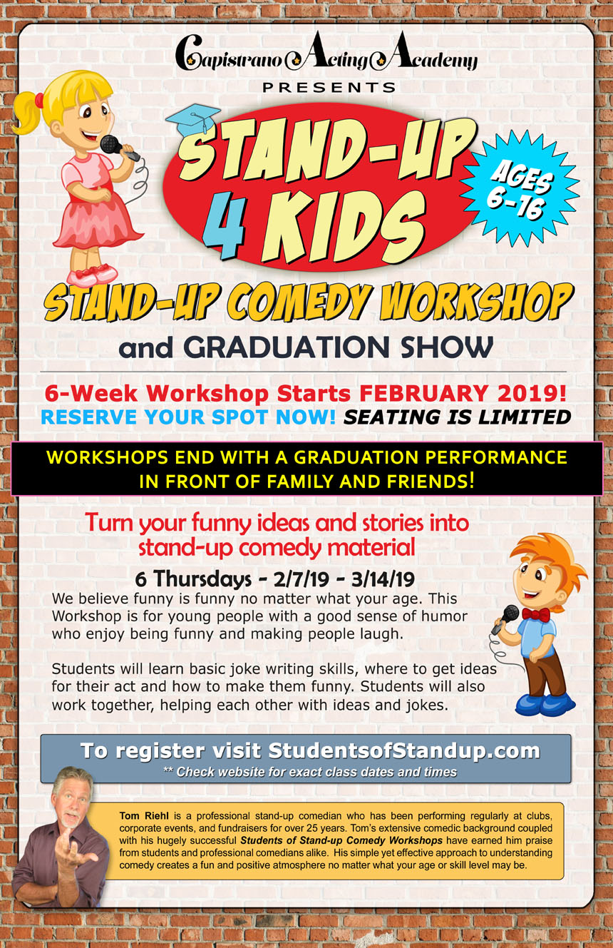 Comedy Workshops Comedy Coaching Tom Riehl Orange County How To Be Funny